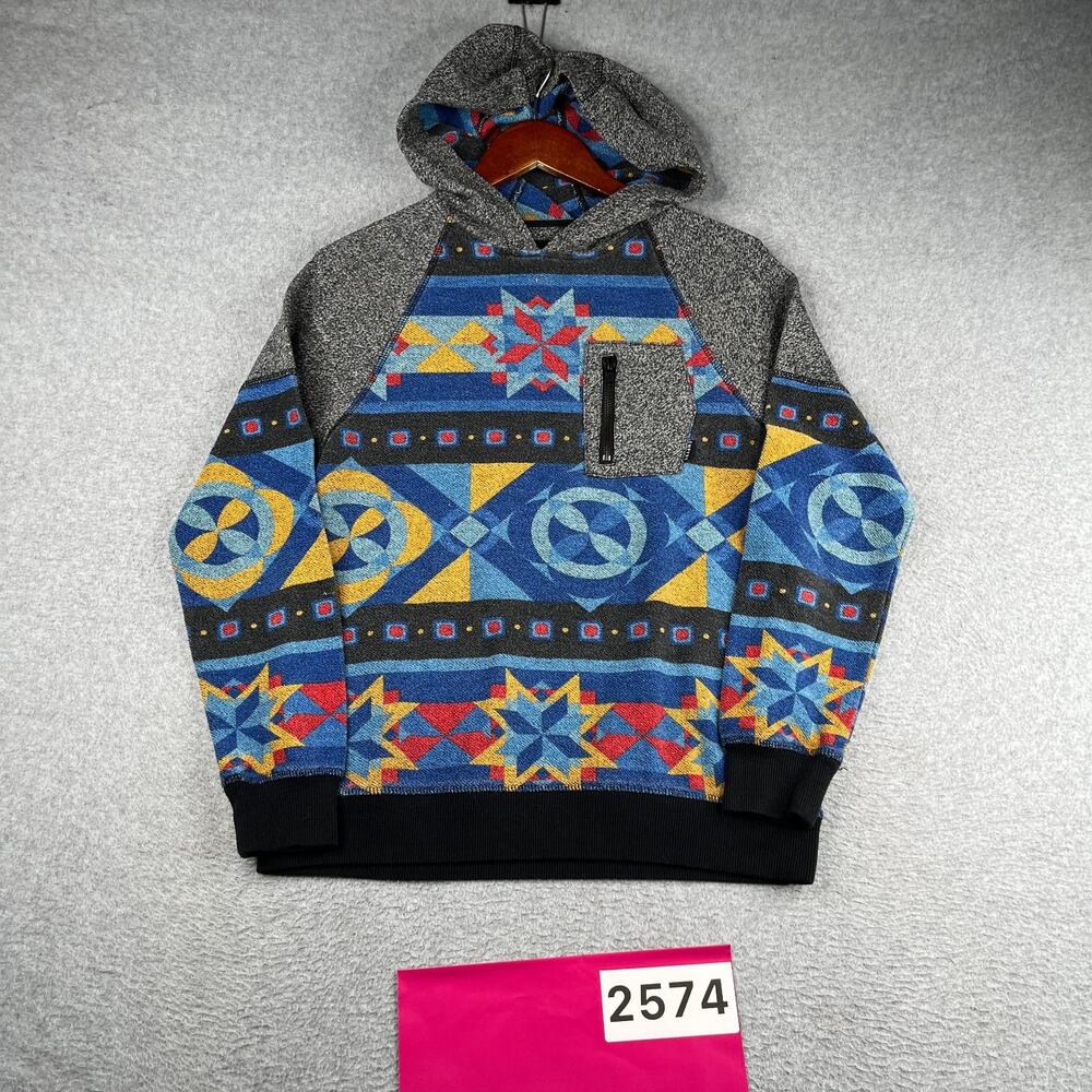 Empyre Hoodie Aztec Print Youth Medium Colorful Casual Pullover